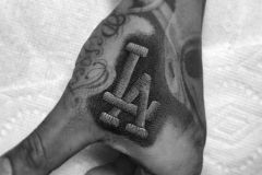 LA-Dodgers-Sew-Logo-Hand-Tattoo