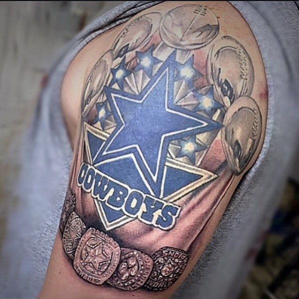 Cowboys Fan Tattoo