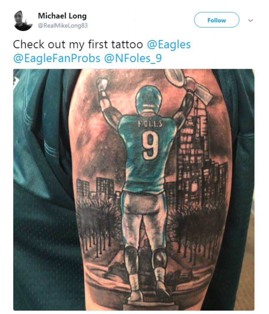 Eagles Fan Tattoo