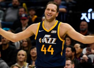 Bojan Bogdanović Hits the Game Winner over two defenders to win the Utah Jazz vs. Houston Game (highlights)