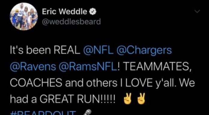 LA Rams Eric Weddle announce retirement