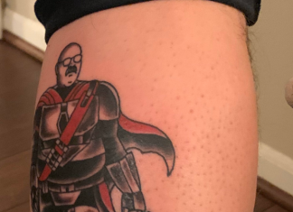 Kansas City Chiefs fan gets EPIC Andy Reid and Patrick Mahomes Mandalorian crossover tattoo Kansas City Fan Mandalorian tattoo