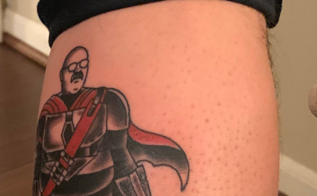 Kansas City Chiefs fan gets EPIC Andy Reid and Patrick Mahomes Mandalorian crossover tattoo Kansas City Fan Mandalorian tattoo