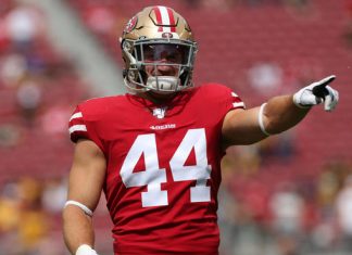 Goroppolo scores the Niners first TD of the game on a dime to Juszczyk