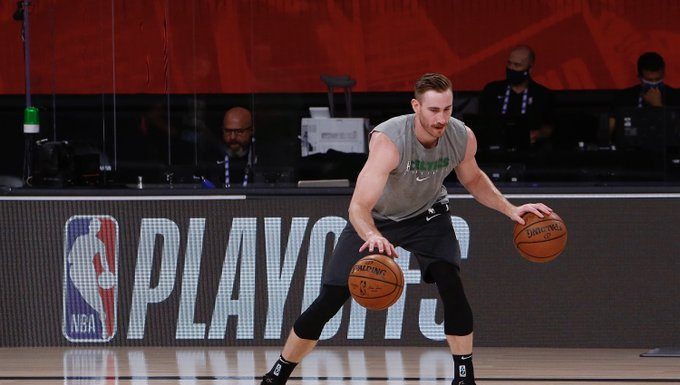 Gordon Hayward has been upgraded to questionable for game 3 vs. Miami on Saturday