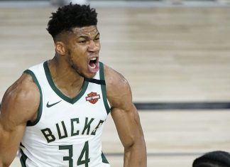 Milwaukee Bucks Giannis Antetokounmpo is the 2024-2024 NBA MVP Giannis-Antetokounmpo NBA MVP