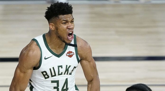 Milwaukee Bucks Giannis Antetokounmpo is the 2024-2024 NBA MVP Giannis-Antetokounmpo NBA MVP