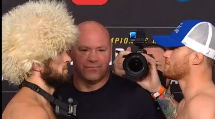 UFC 254 – Khabib vs Gaethje is officially on! Khabib vs. Gaethje Weight In Photo