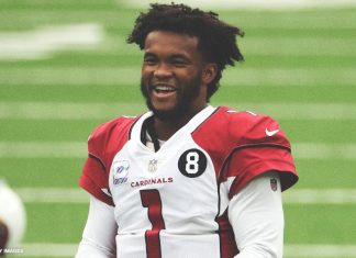 Kyler Murray throws an absolute bomb to Christian Kirk for the TD (video)