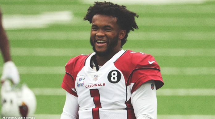 Kyler Murray throws an absolute bomb to Christian Kirk for the TD (video)