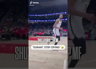 The Nets Kevin Durant tells courtside fan to “Shut your A$$ up Mother Fu****”