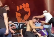 Zames Fight Club Face-Off Turns Ugly With Flying Knee Zames Fight Club Flying Knee