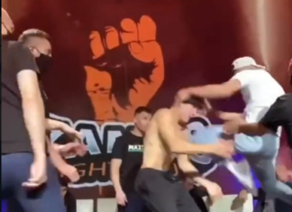 Zames Fight Club Face-Off Turns Ugly With Flying Knee Zames Fight Club Flying Knee