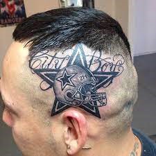 Dallas Cowboys Head Tattoo