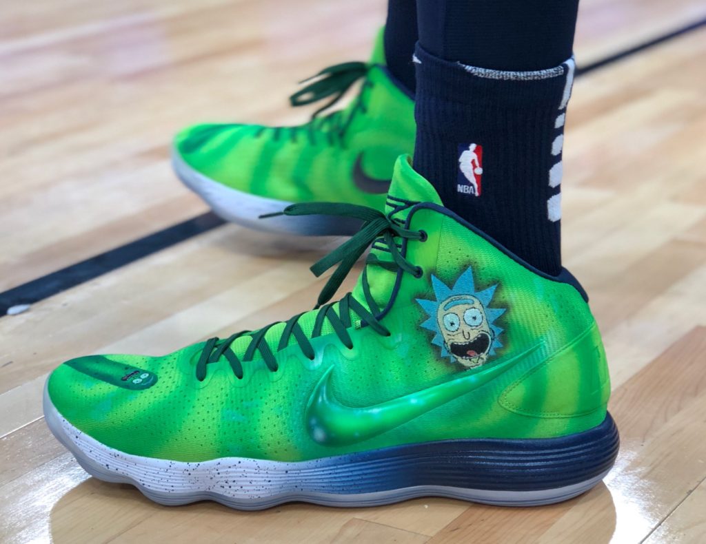 Karl Anthony Towns Rick & Morty shoes
