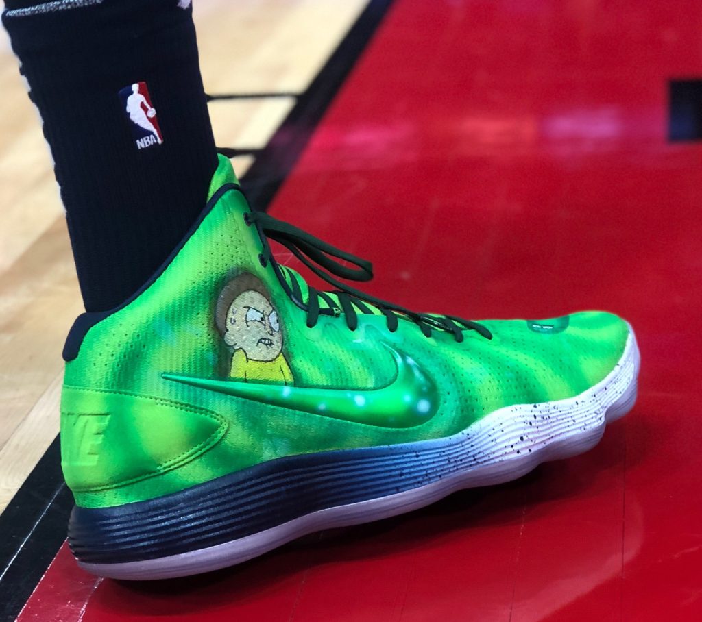 Karl Anthony Towns Rick & Morty shoes