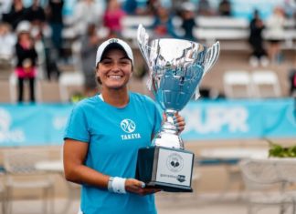 Catherine Parenteau Pickleball News and Best Shots Catherine Parenteau with Pickleball Trophy