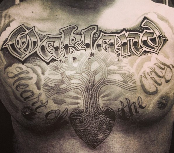 Damian Lillard heart tattoo