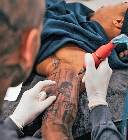 DeMar DeRozan Malcolm X Tattoo