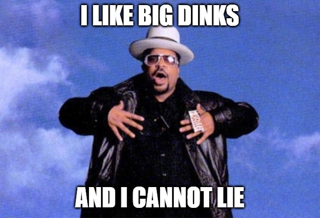 I like big dinks sir mix alot pickleball meme