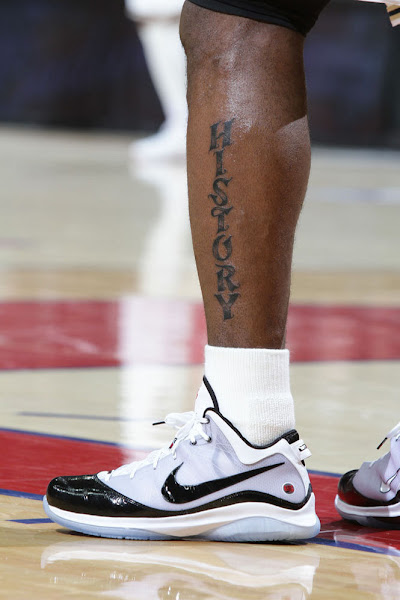 LeBron James History Leg Tattoo