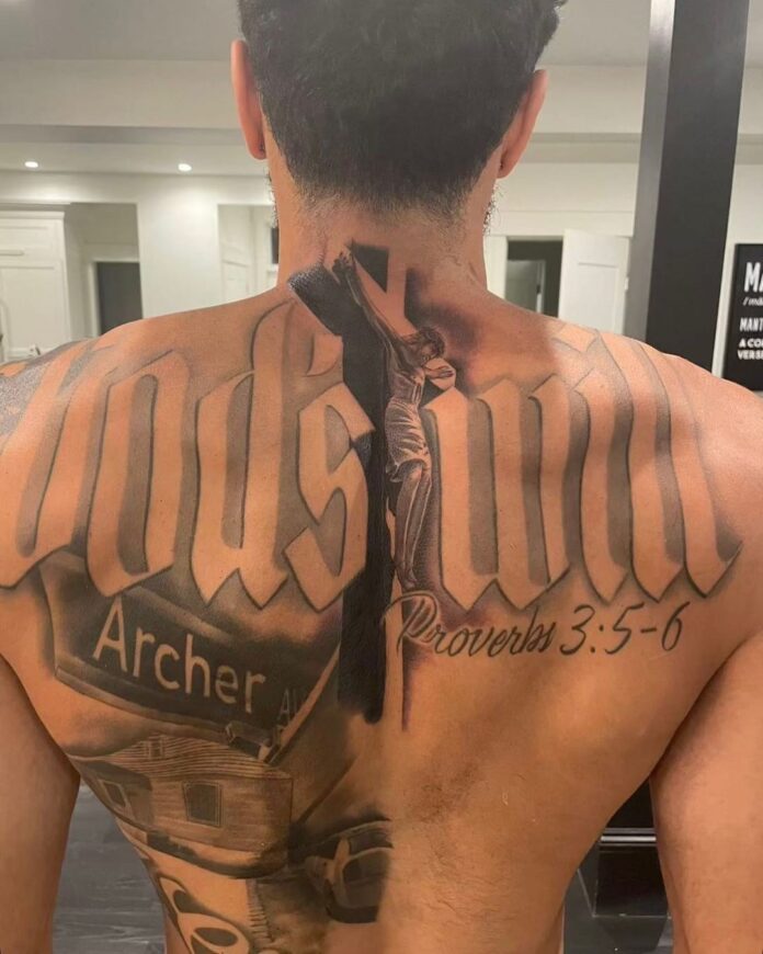 Jayson Tatum Full Back Tattoo