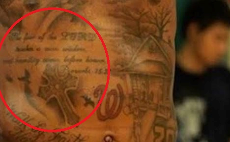 Kevin Durant Cross Tattoo