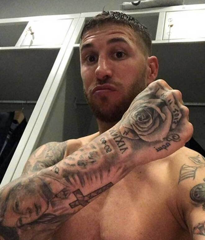 Sergio Ramos Arm Tattoo