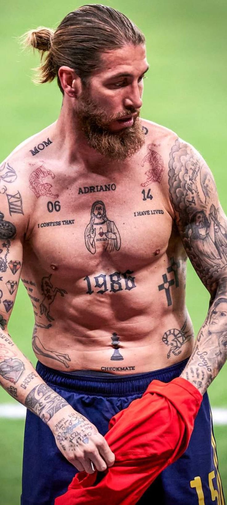 Sergio Ramos Chest Tattoo