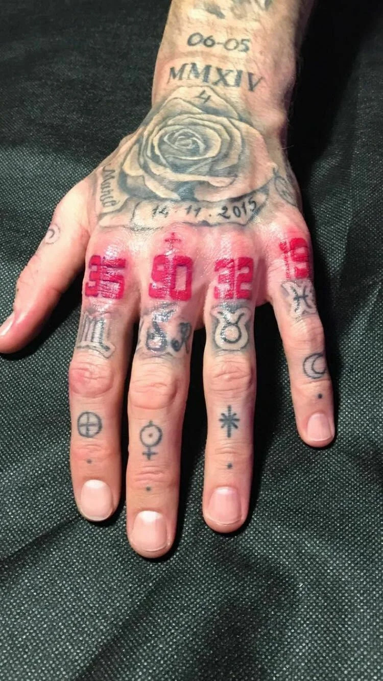 Sergio Ramos Hand Tattoo