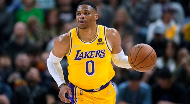 Russell Westbrook as a former Laker