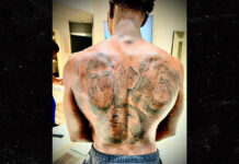 Terry Rozier Latest Tattoos 2025: What is Rozier’s latest ink? Terry-Rozier-Back-Tattoo-of-Monkeys