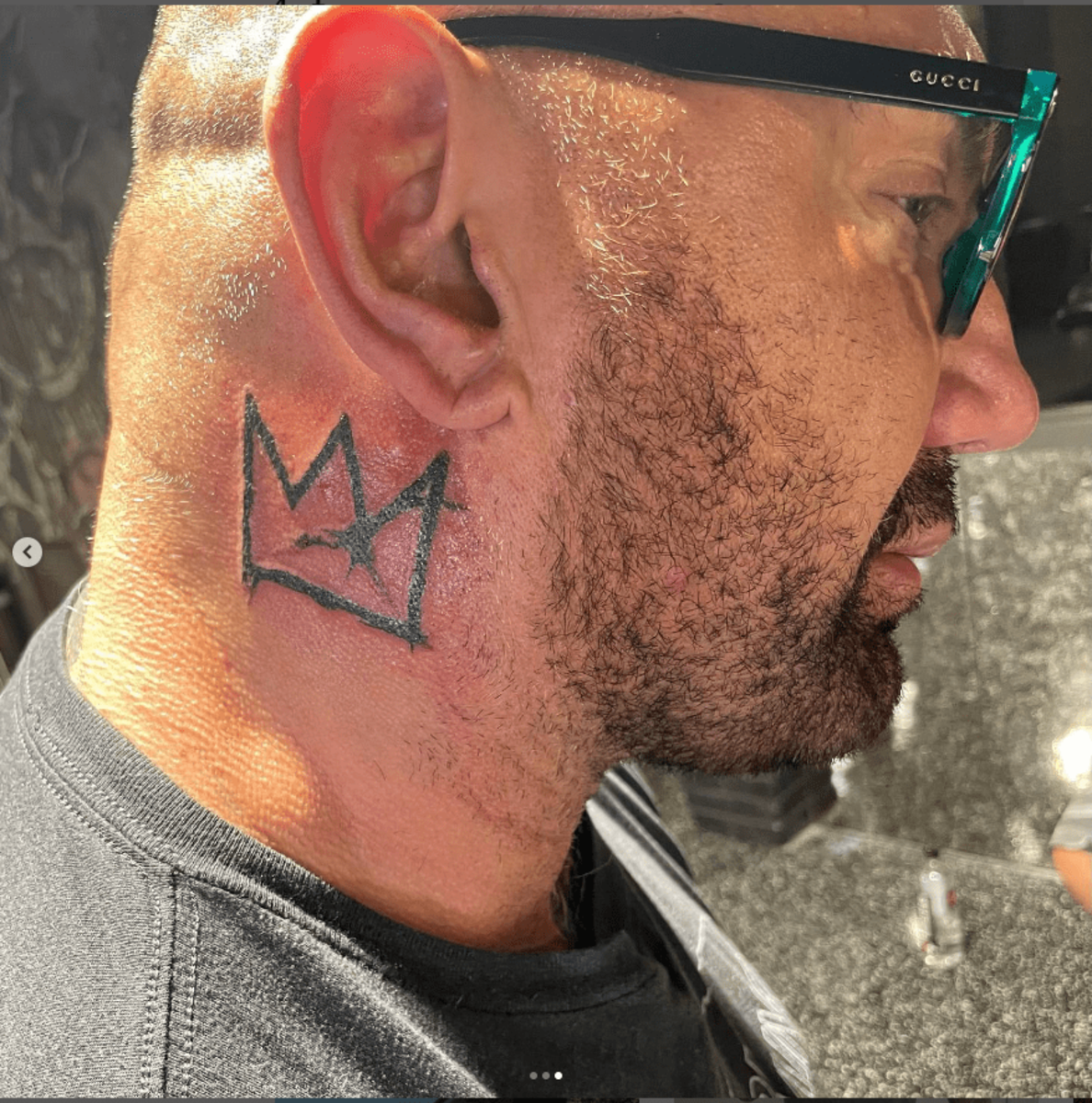 Dave Bautista Neck Tattoo